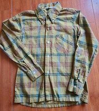 Vintage TOWNCRAFT Sz 12 Boys Preppy Long Sleeve Plaid Button Down Shirt Penneys