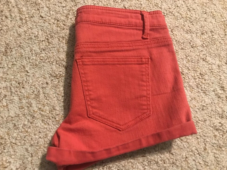 Forever 21 Denim Orange Denim Distressed Shorts Women's Size 25 (waist 30") - Image 2 of 4