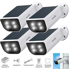 4Pack Wansview 2K Solar Battery Powered Wireless Security Camera WiFi IP Outdoor