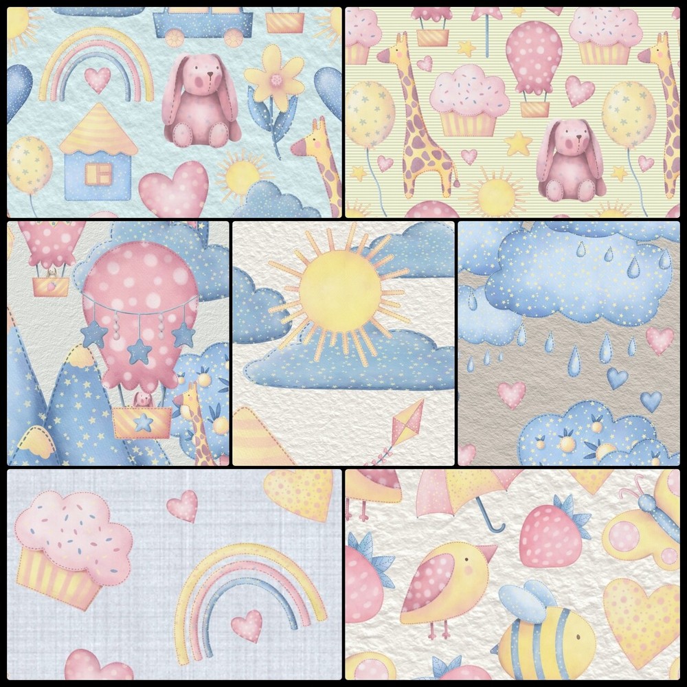 Scrapbook Paper | Baby's Room Paper Collection | Unique Paper Crafting Papers