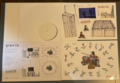 STR4TA   Aspects Ltd White Label DIY Sleeve Vinyl & Stickers UNPLAYED, Very Rare