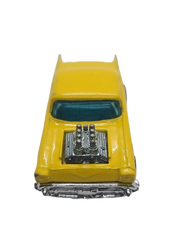 1976 Hot Wheels 57 Chevy Bel Air yellow with flames and Ultra Hot Wheels. Loose - Picture 5 of 8