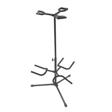 On-Stage GS7321BT Deluxe Folding Triple Guitar Stand Holds 3 Guitars