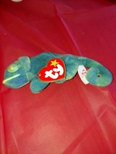 Ty Teenie Beanie Babies Iggy The Iguana errors small eye rare retired