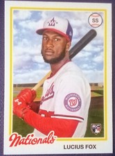 2022 Topps Archives #190 Lucius Fox RC Washington Nationals ⚾ FREE SHIPPING ⚾