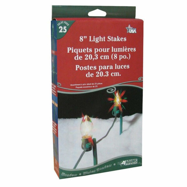3 Boxes Holiday Living 25ct 8" Christmas Light Stakes Walkway Driveway