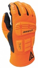 Ansell ActivArmr 97-210 Work Gloves Impact Protection Waterproof Hi Vis Med/9