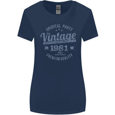Vintage Year 45th Birthday 1981 Womens Wider Cut T-Shirt
