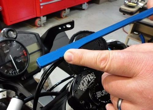 NEW MOTION PRO Clip On Handlebar Alignment Tool SPORT BIKE CBR NINJA R1 R6 GSXR - Picture 3 of 6