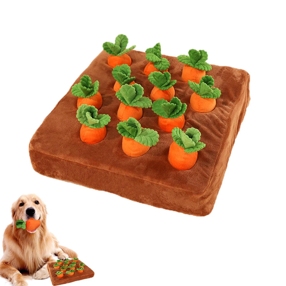 Squeaky carrot sale dog toy