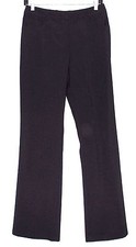 St John Collection by Marie Gray Black Cotton Womens Front Zip Pants Size 6 USA
