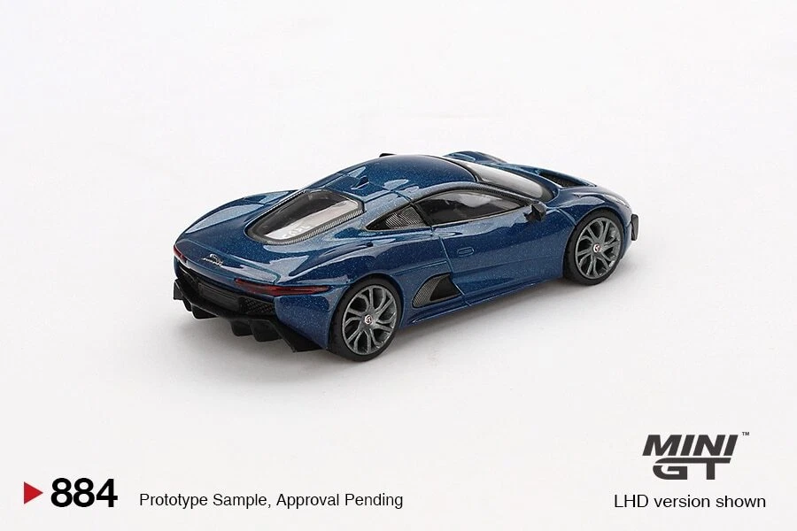 Mini GT MGT00884LHD Jaguar C-X75 Blue Die Cast 1/64 - Immagine 3 di 3