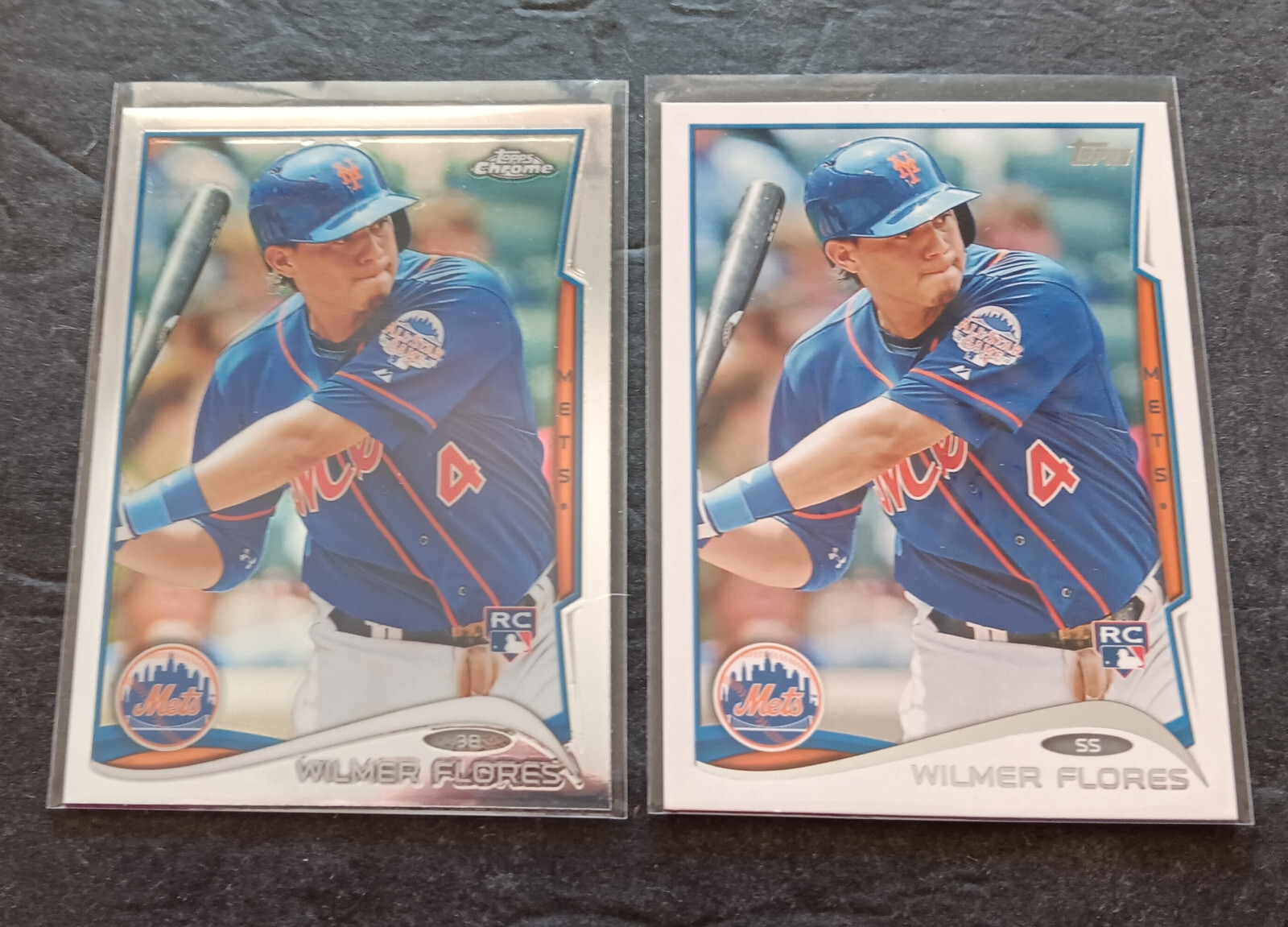 2014 Topps Chrome Baseball #67 Wilmer Flores + Topps Rookies