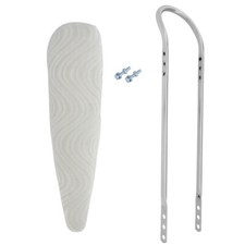 OG LOWRIDER 24" SHORT BACK SISSY BAR IN CHROME W/ WHITE VELOUR BANNANA SEAT