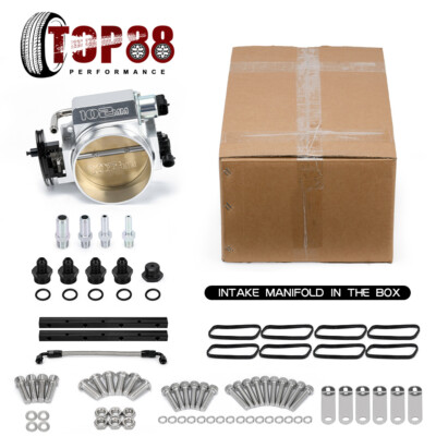 US 102mm Intake Manifold LS1 LS2 LS6 4.8L 5.3L 5.7L w/ Fuel Rail Throttle Body