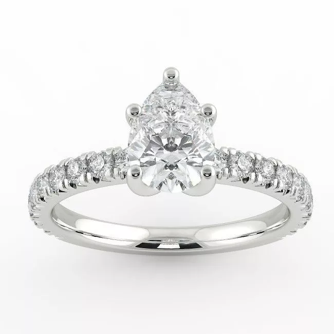 Affordable pear deals engagement rings