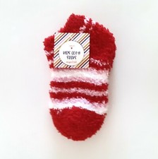 Made for Retail Toddler Kids Cozy Holiday Socks Size 5-6.5 Fuzzy Stripe 1 Pair