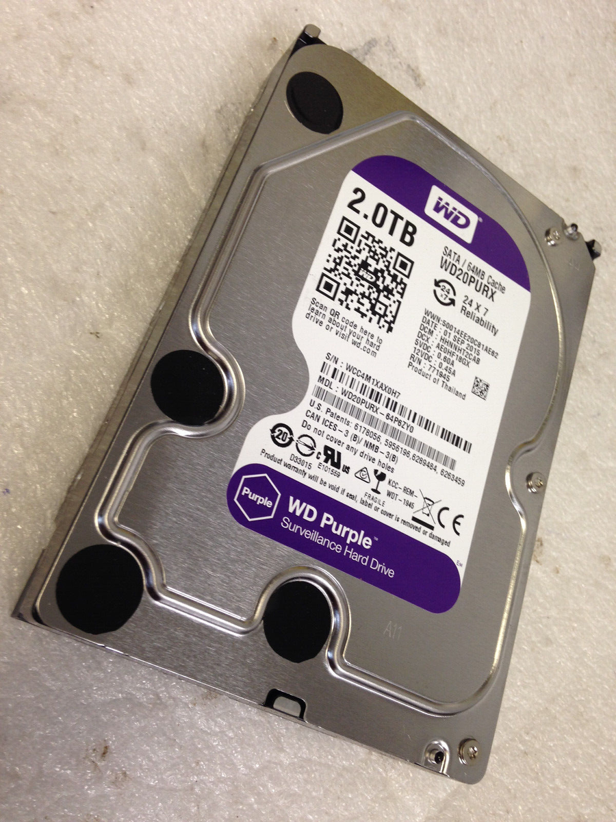 Western Digital Purple WD20PURX-64P6ZY0, DCM:HHNNHT2CAB, 2TB SATA