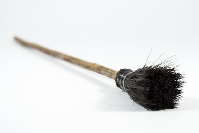 Marbling (Ebru) Brush - Rosewood & Bamboo Scatters