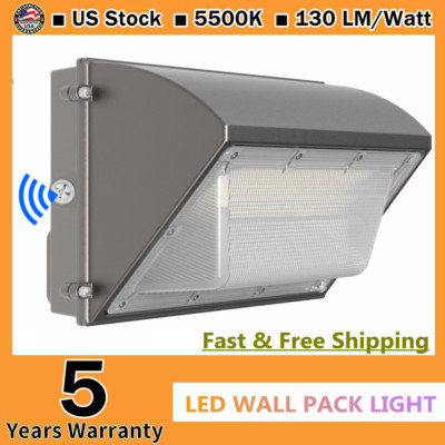 125W|150W LED Wall Pack Light Outdoor 5500K LED Security Flood (840W HPS Equiv.)