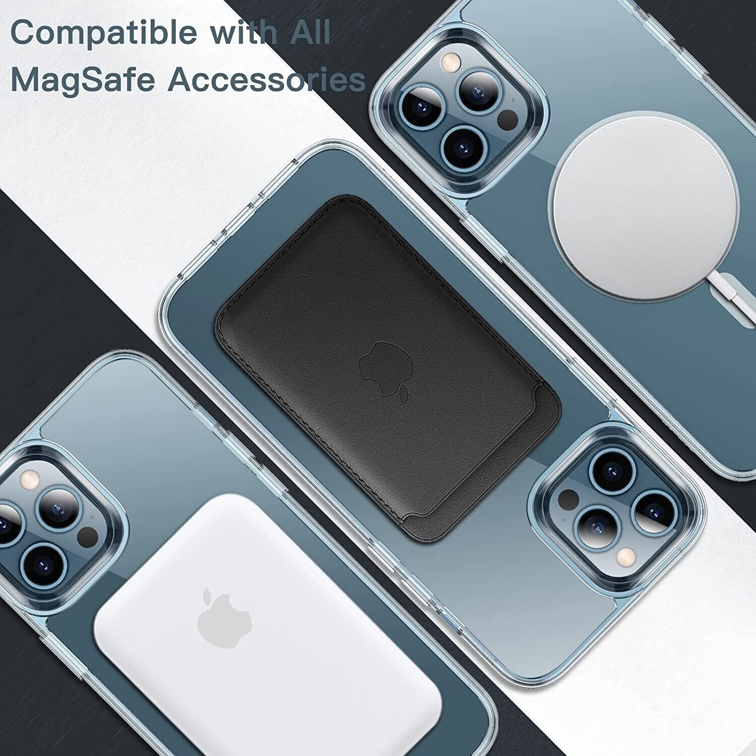 Funda transparente iPhone 12 Pro Max compatible con Magsafe 