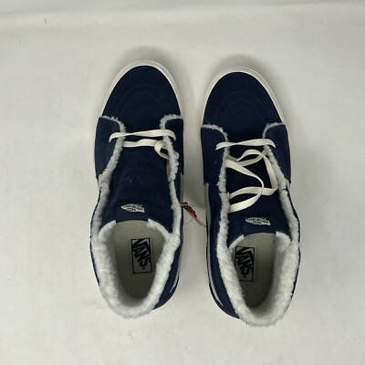Vans Sk8 Hi Cozy Hug Men\'s 11.5 Parisian Nights Navy Blue Fur Lined Shoes New Vans Sk8 Hi Cozy Hug Men main image 4