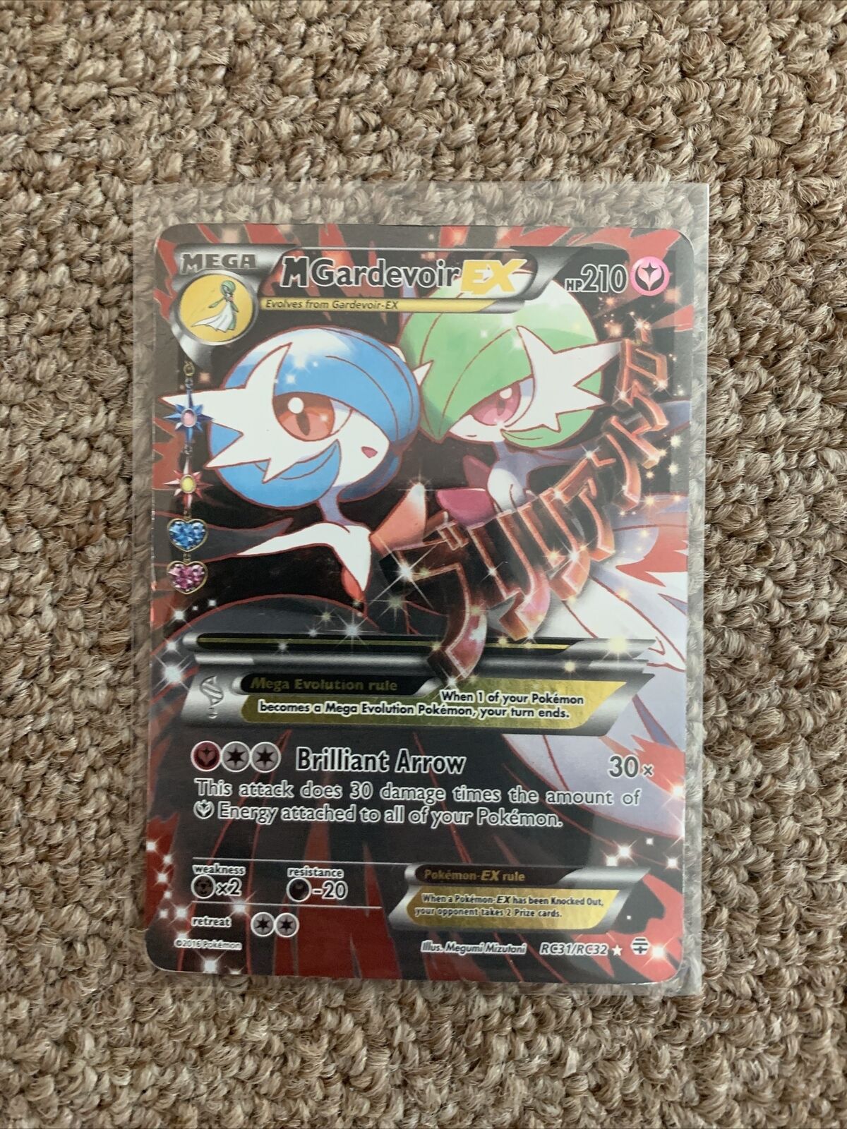 Pokémon TCG MEGA M Gardevoir EX HP210 156/160 Holo Card