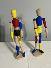 Wooden Mannequin Human Artists Fully Articulated and Posable for Drawing