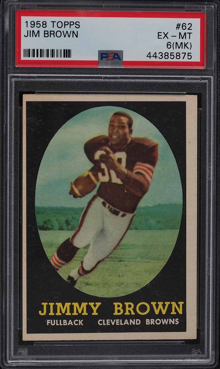 1958 Topps Football Jim Brown #62 PSA 6MK