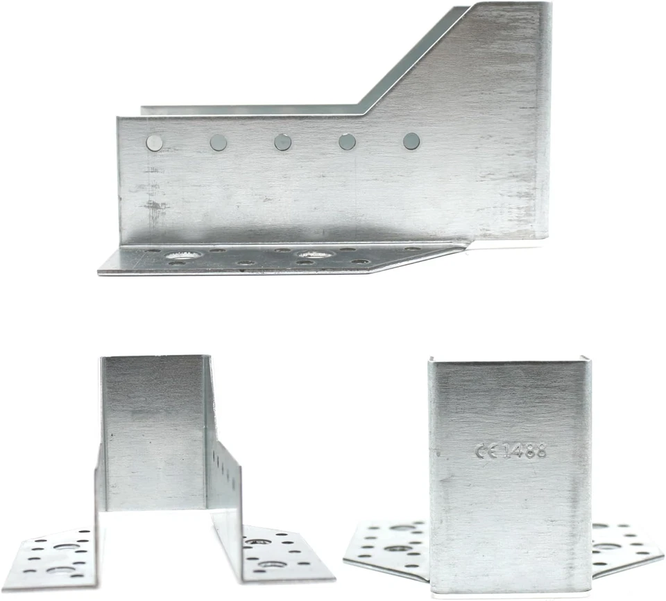 | Supporti per Travi | 10 Pz | Staffe per Travi in Legno Tipo a | 32X144X75 Mm | - Immagine 2 di 4