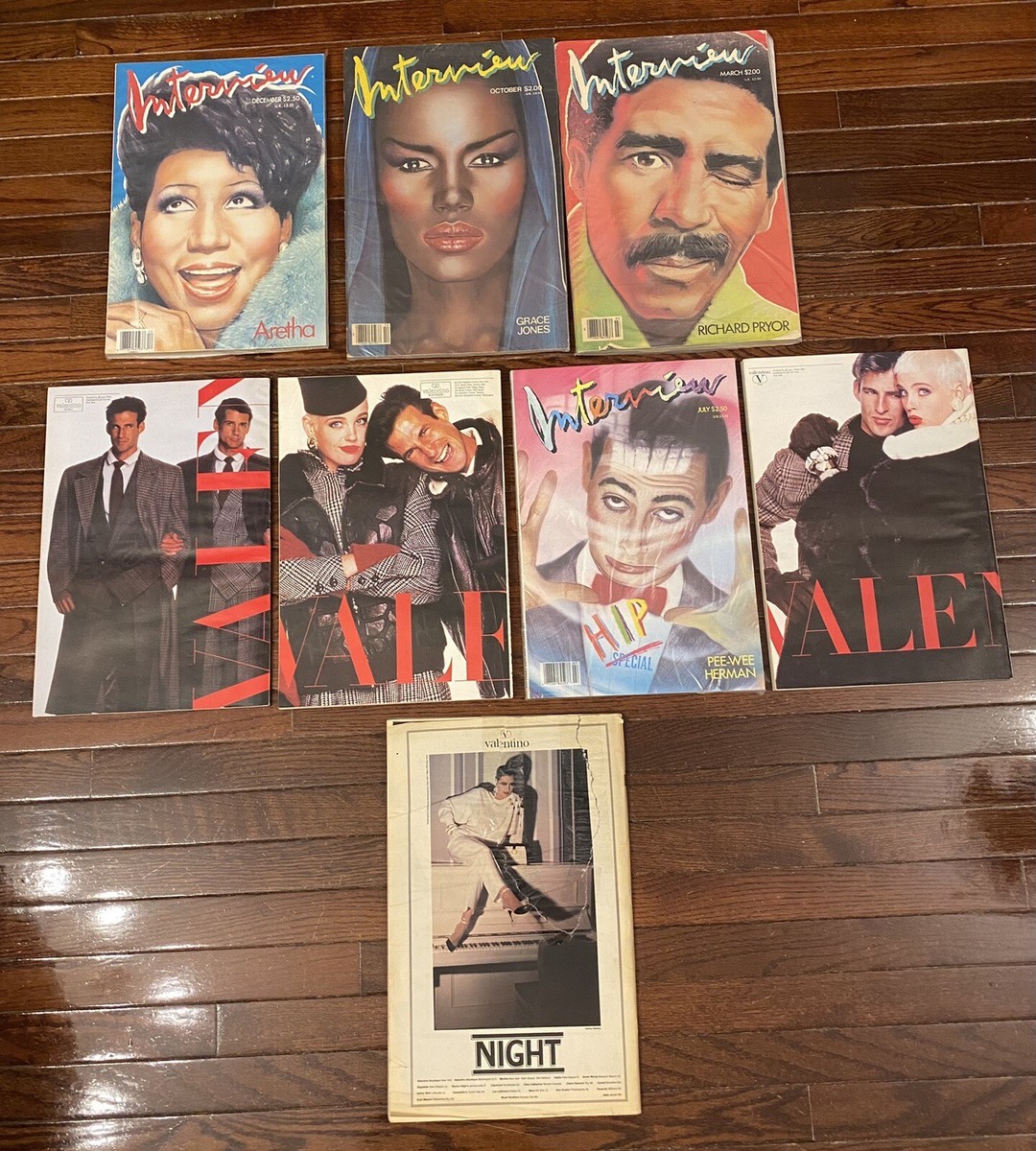 Vintage Andy Warhol Interview Magazine Lot Of 8 | eBay