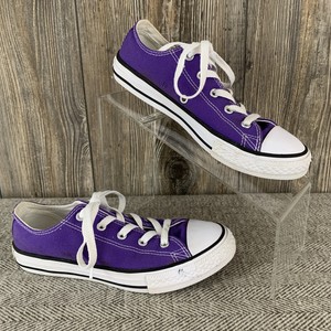 purple converse low tops