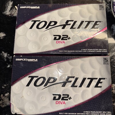 2 Boxes Of 15 Top Flight Womens D2+ Diva Pearlescent