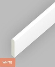 5m x 65mm White UPVC Plastic Trim Cloaking Fillet Window Bead  COILED