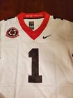 George Pickens #1 40th Anniversary Georgia Bulldogs White Jersey Stitched Xxl!