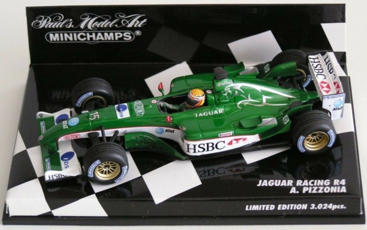 WOW EXTREMELY RARE Jaguar R4 Ford Pizzonia Silverstone 2003 1:43