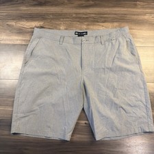 Travis Mathew Wanderlust Shorts 40 Quiet Shade Gray Golf Performance Lightweight