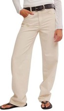 NWT FREE PEOPLE We The Free Aster Wide Straight-Leg Jeans High Waisted sz 29