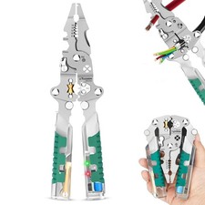 18 In 1 Folding Screwdriver Wire Stripper With Voltage Tester Crimping Tool 18 In 1 Folding Screwdriver Wire Stripper With Voltage Tester Crimping Tool