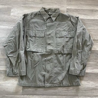USARMY M42 M43 HBTジャケット　カバーオール　ビンテージ Vintage 40s WW2 M43 HBT Jacket Shirt Size 38R USMC Army Marines