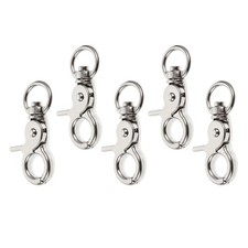 5 Pcs Parrot Cage Door Lock Buckle Stainless Steel Spring Latch for Pets