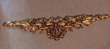 Large Vintage Brass French Bow Ornate Pendant Victorian style