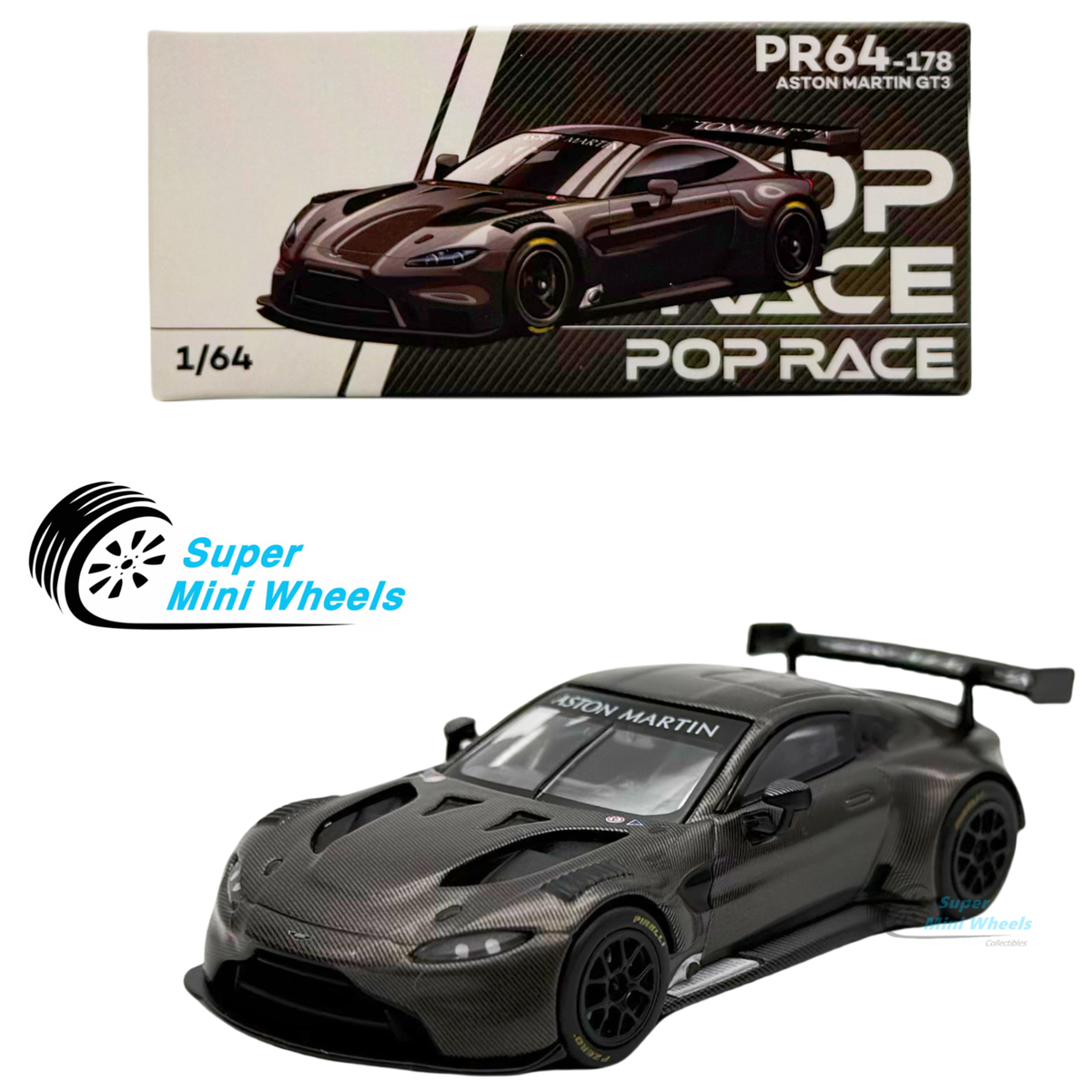 Pop Race 1:64 Aston Martin GT3 Full Carbon Black #178 | eBay