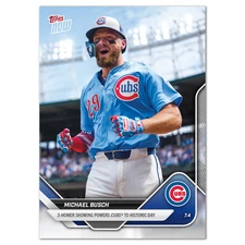 2025 Topps Now 3-Homer #382 Michael Busch Chicago Cubs