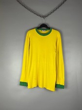 Vintage 70s Umbro Mexico World Cup 1970 Aztec Jersey Brazil Shirt Long Sleeve L