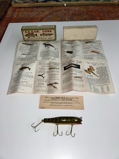 VINTAGE MINT Creek Chub Darter 2019 Frog Lure In Original Box w/Brochure Receip