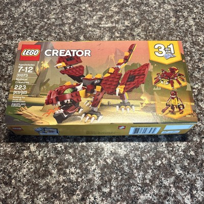 こー LEGO Creator Mythical Creatures 31073 3 in 1 Dragon Retired Opened