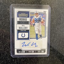 2023 Panini Contenders - Rookie Ticket Autograph Will Mallory #267 (AU, RC)
