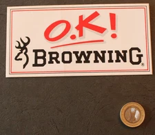 Autocollant/Sticker - OK ! BROWNING