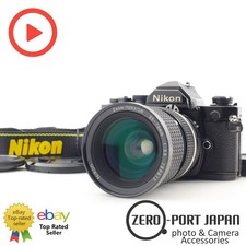 Meter works N MINT Nikon FM Film Camera  35mm-50mm-70mm zoom Lens From JAPAN